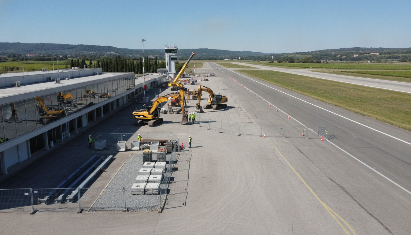 l'aéroport de carcassonne en aude sera fermé pendant six semaines pour des travaux majeurs, impactant les vols et les déplacements dans la région.