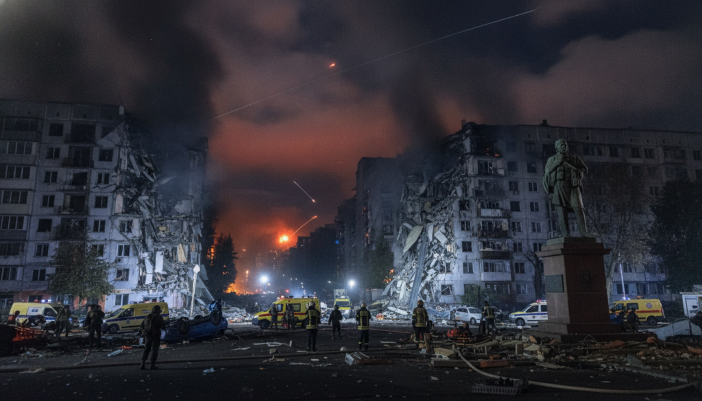 EN DIRECT – Conflit en Ukraine : Kiev et Odessa sous le feu d&rsquo;une offensive de drones