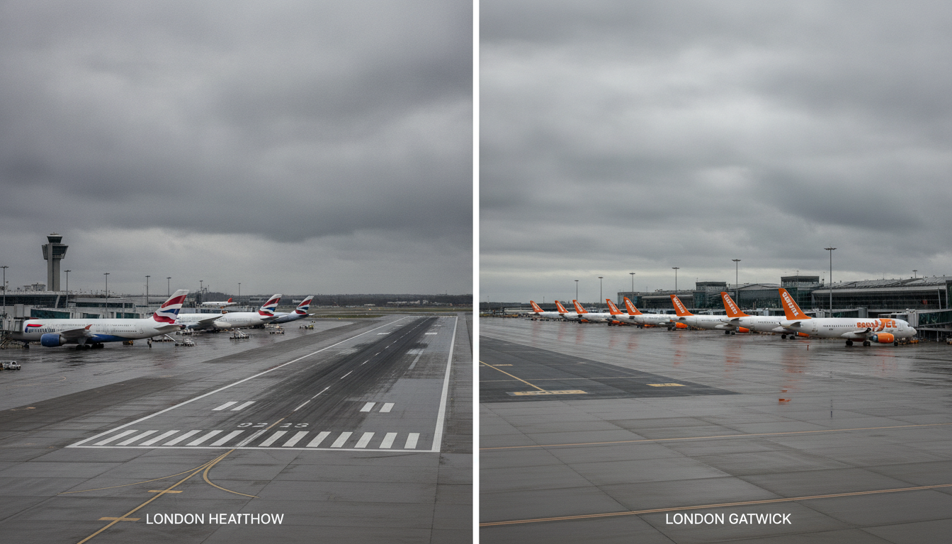 des pannes majeures paralysent les aéroports britanniques de heathrow et gatwick, provoquant des retards et annulations affectant des centaines de vols.