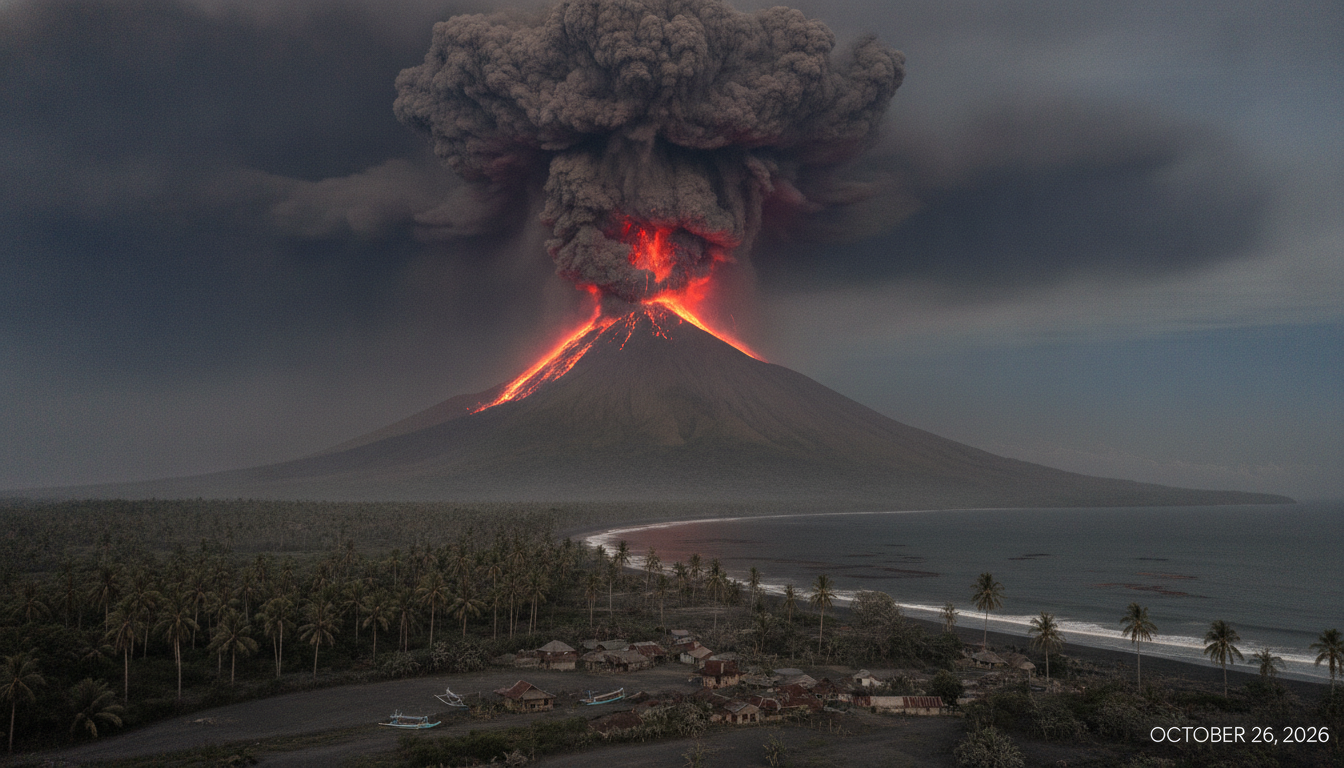 l'éruption du volcan anak krakatoa en indonésie entraîne la fermeture de 8 aéroports, perturbant les déplacements de 170 000 voyageurs et provoquant d'importantes interruptions de trafic aérien.