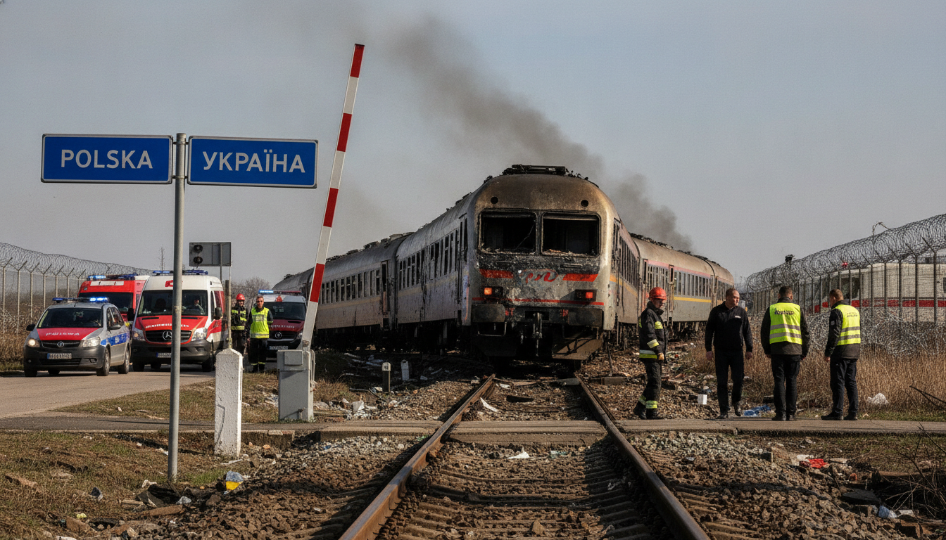 kiev et varsovie condamnent fermement l'attaque russe visant un train à la frontière entre la pologne et l'ukraine, dénonçant une escalade de la violence dans la région.