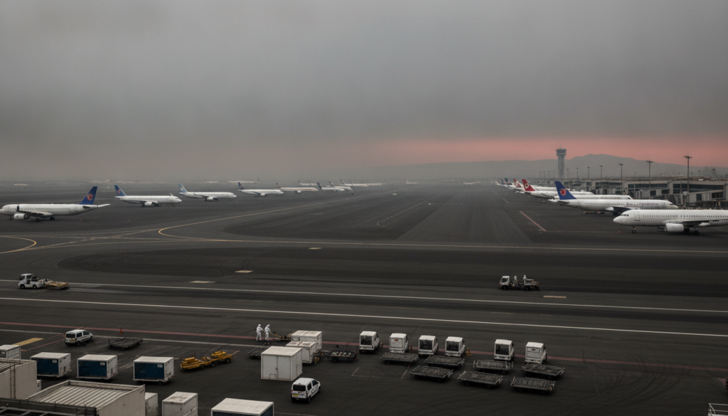 L’aéroport de Catane fermé une nouvelle fois en raison des retombées de cendres de l’Etna