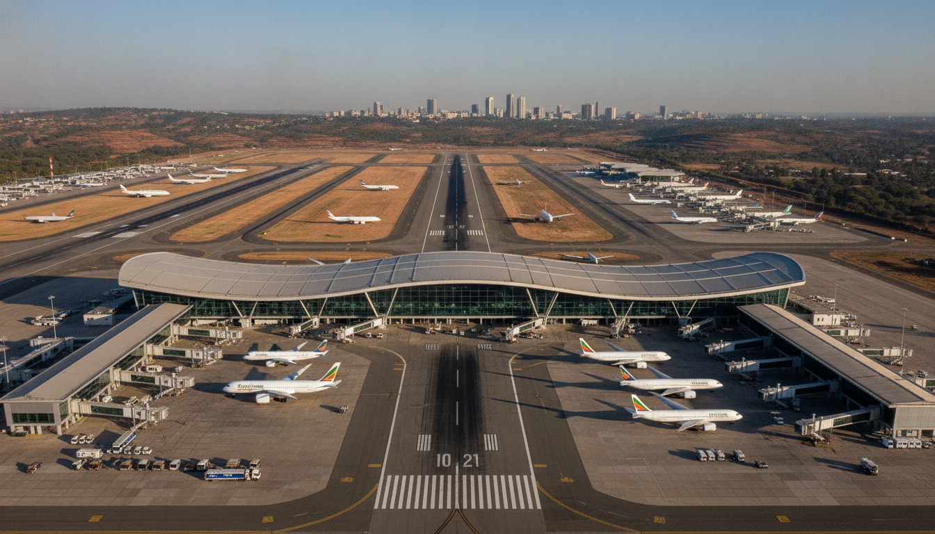 découvrez comment le nouvel aéroport éthiopien devient un carrefour stratégique majeur, attirant les investisseurs mondiaux grâce à son emplacement clé et ses infrastructures modernes.