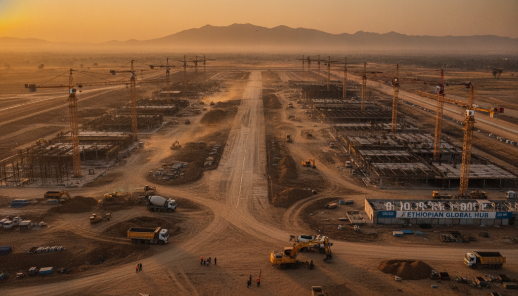 découvrez comment le nouvel aéroport éthiopien devient un carrefour stratégique majeur, attirant les investisseurs mondiaux grâce à son emplacement clé et ses infrastructures modernes.