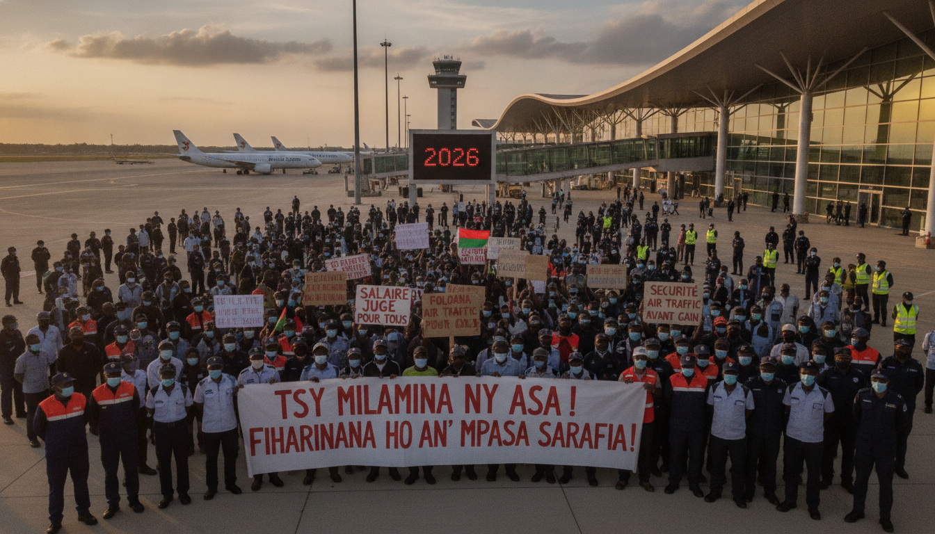 madagascar : les agents de l’aviation civile en grève, alors qu'une enquête anti-corruption approfondit leurs activités. découvrez les enjeux et répercussions de cette situation.