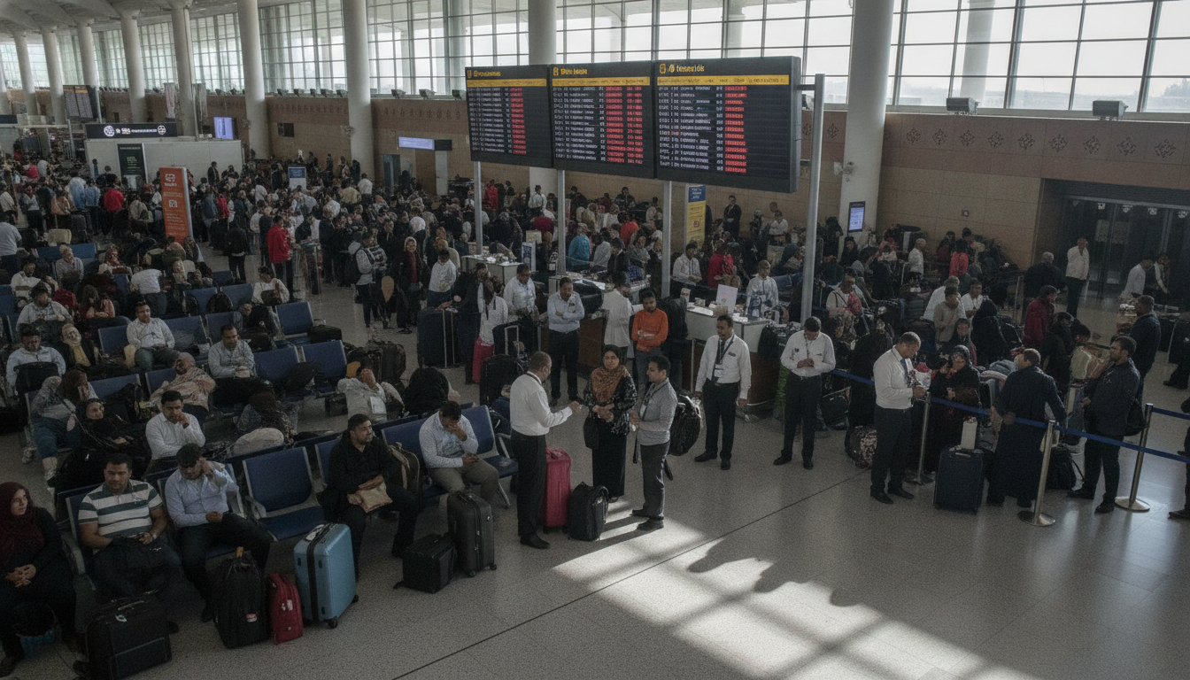 découvrez les dernières informations sur les perturbations majeures à l'aéroport de ryad en arabie saoudite, avec des vols retardés et annulés affectant de nombreux voyageurs.
