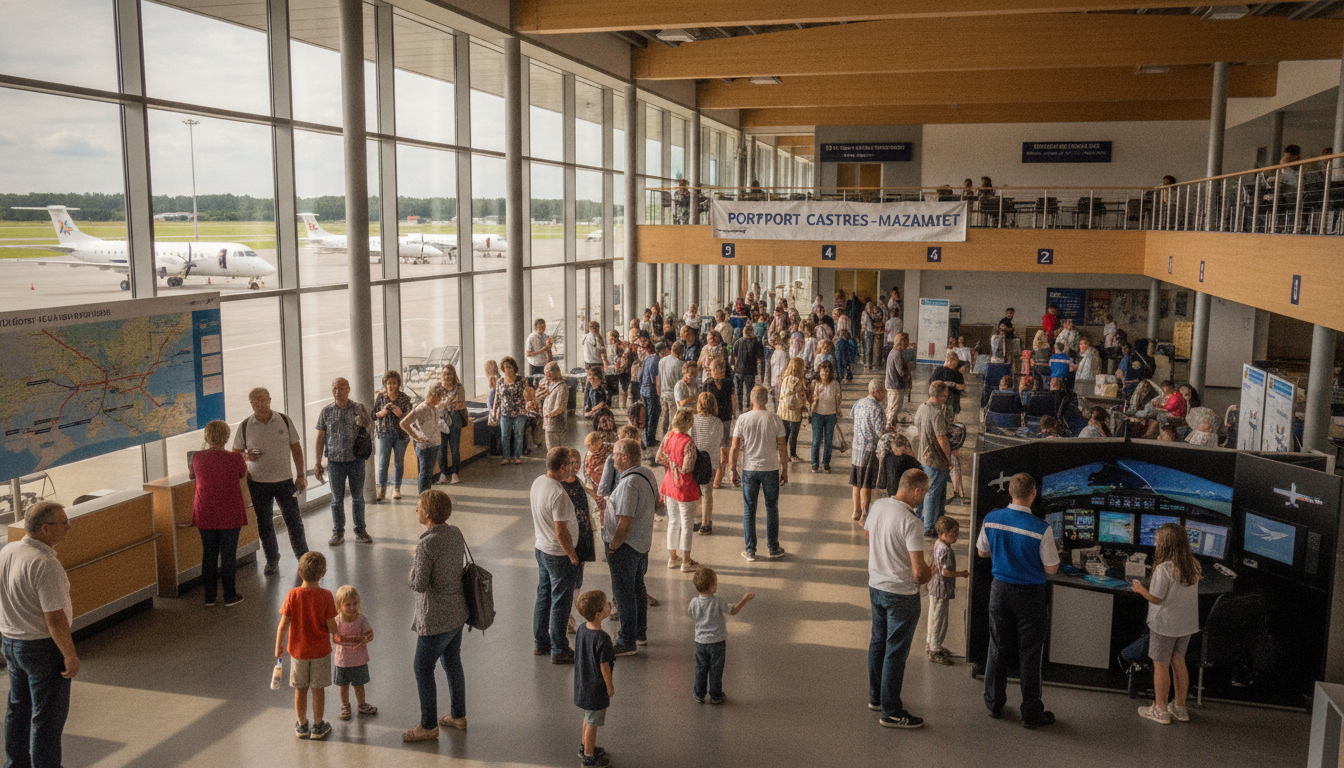 découvrez l'aéroport de castres-mazamet lors de ses portes ouvertes exceptionnelles ce samedi. profitez d'une visite exclusive pour explorer les coulisses et vivre une expérience unique au cœur de l'aéroport.