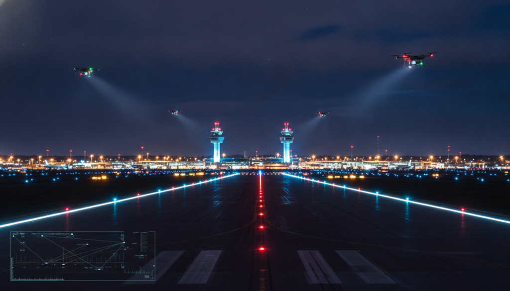le trafic reprend normalement à l'aéroport de luxembourg après une interruption due à la détection nocturne de drones, assurant un retour à la normale pour les voyageurs.