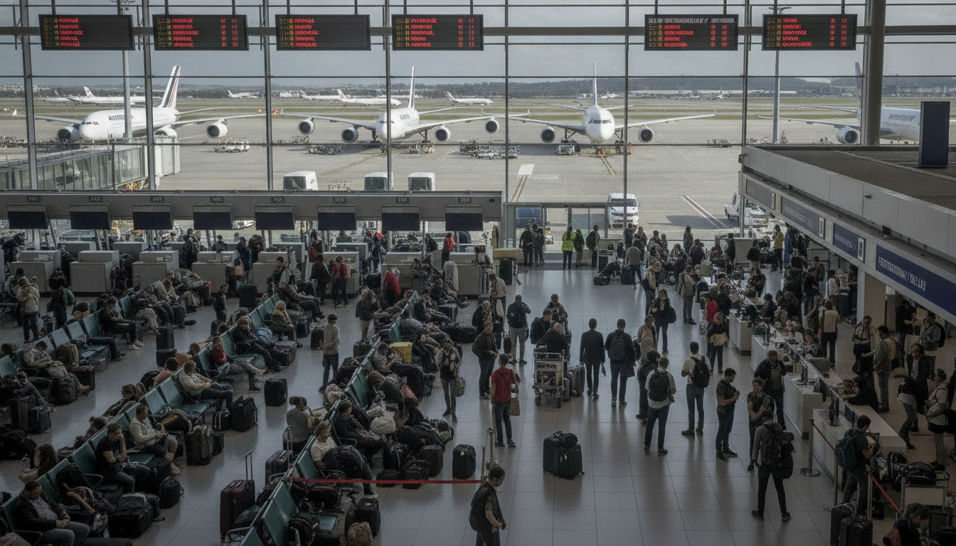 découvrez les perturbations majeures prévues avec un pourcentage élevé de vols annulés à l'aéroport charles-de-gaulle et 25 % à marseille-provence, impactant les voyageurs et les départs.
