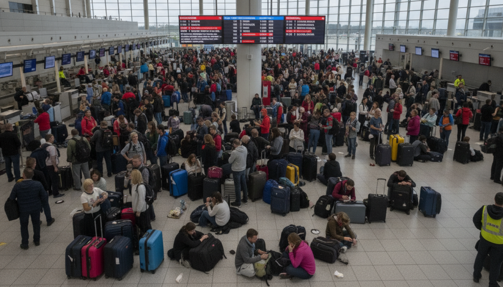 découvrez les perturbations majeures prévues avec un pourcentage élevé de vols annulés, notamment à l'aéroport charles-de-gaulle et 25 % des vols affectés à marseille-provence.