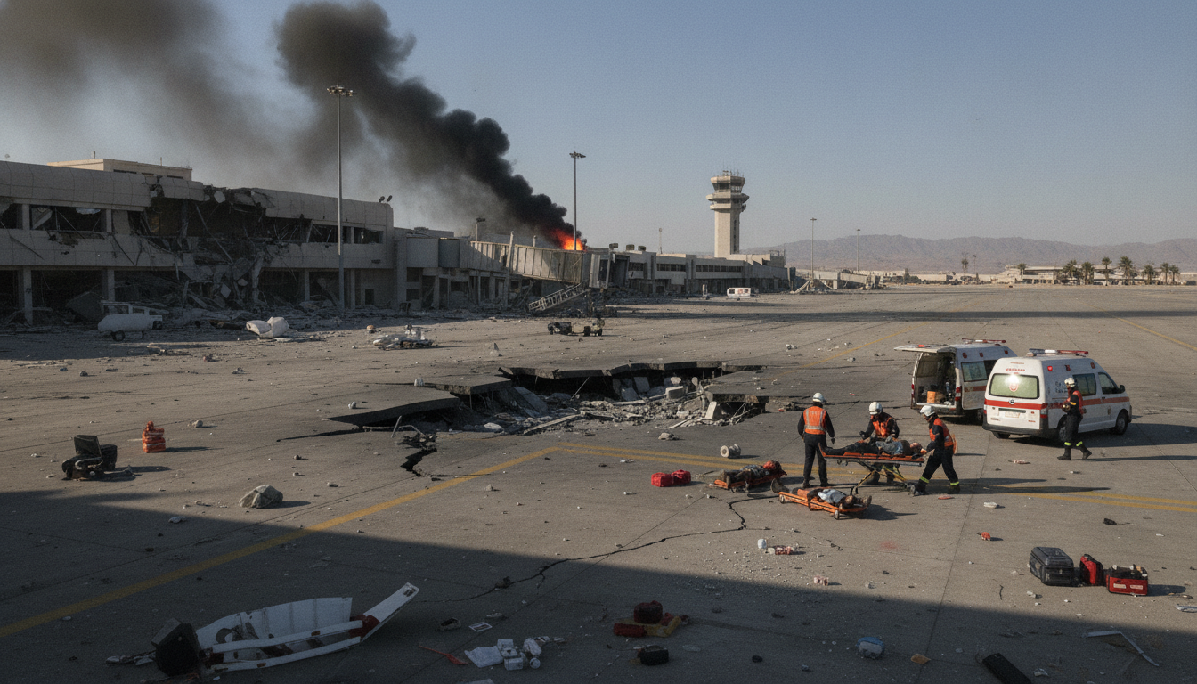 arabie saoudite : trois personnes blessées après des frappes aériennes ciblant les aéroports de jizan et najran, provoquant des dégâts et tension dans la région.
