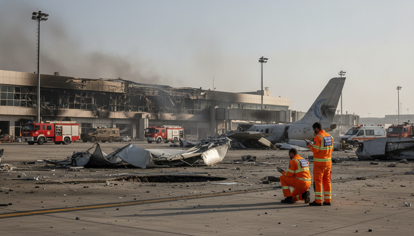 enquête approfondie sur l'attaque au missile à l'aéroport de ryad, faisant au moins 12 victimes confirmées, avec les dernières informations et analyses.