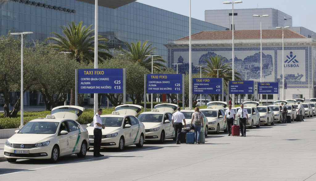 l'aéroport de lisbonne met fin aux surtaxes touristiques en instaurant des tarifs fixes pour les trajets en taxi, garantissant ainsi des prix transparents et équitables pour tous les voyageurs.