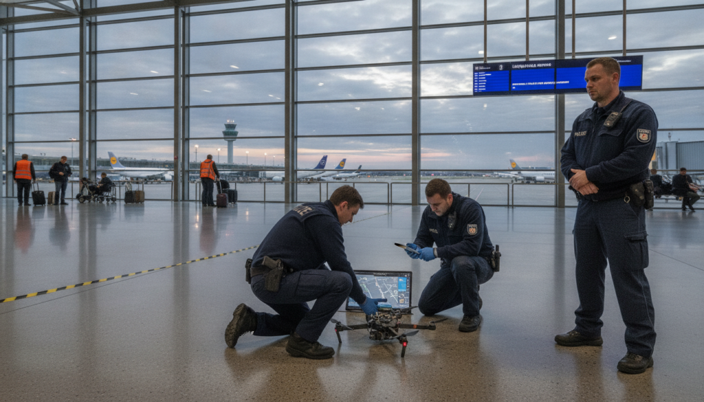 l'allemagne accuse la russie d'être responsable de l'attaque explosive par drone ayant visé l'aéroport de leipzig, déclenchant des tensions internationales.