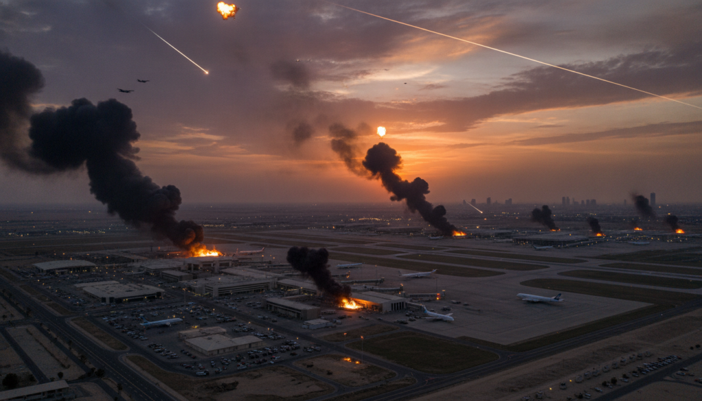 les houthis du yémen lancent une nouvelle offensive ciblée contre l'aéroport de riyad, intensifiant les tensions dans la région du golfe.