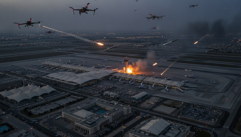 les houthis du yémen annoncent une série d'attaques précises visant l'aéroport de riyad et ses infrastructures stratégiques, intensifiant les tensions régionales.