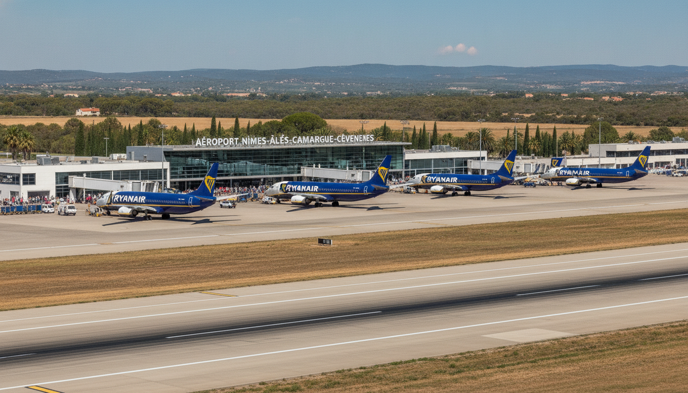 ryanair dynamise l'aéroport de nîmes avec l'annonce prochaine du redécollage de quatre lignes aériennes, apportant un vent d'optimisme pour les voyageurs et l'économie locale.