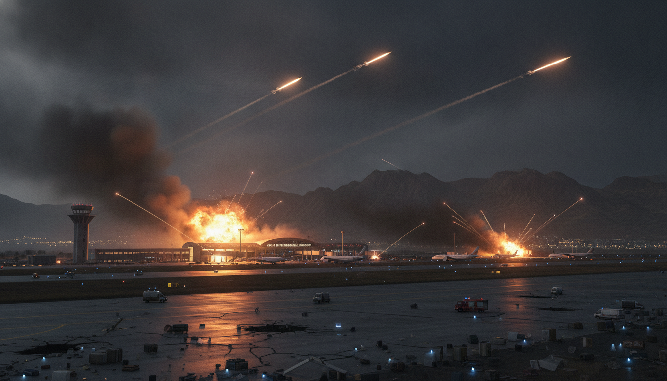 découvrez les dernières informations sur l'attaque à l'aéroport d'aden au yémen, ciblé par des missiles des houthis, et ses conséquences sur la région.