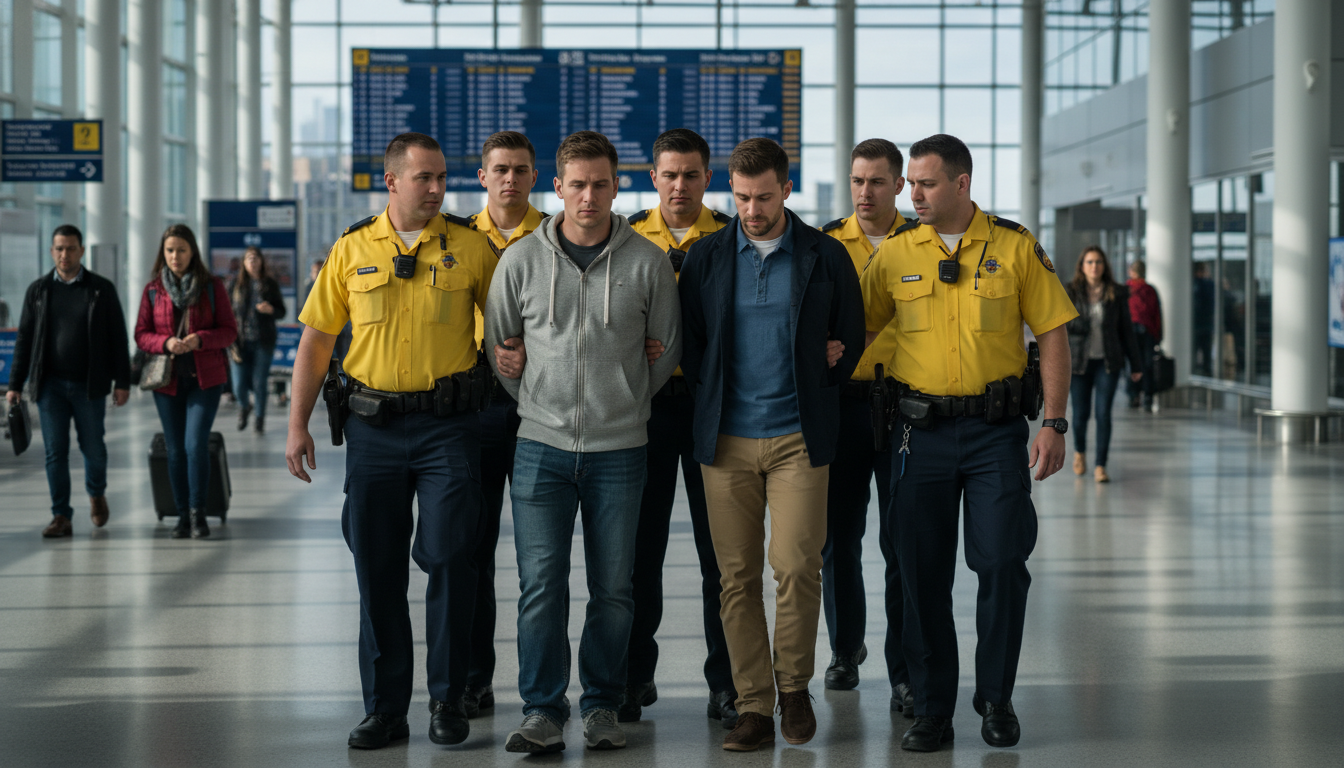 découvrez les détails de l'enquête suite à l'interpellation de deux hommes à l'aéroport montréal-trudeau. informations sur les circonstances et les suites de l'affaire.